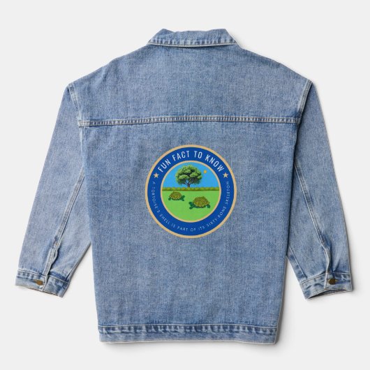 Leuke weetjes over schildpadden denim jacket (Achterkant)