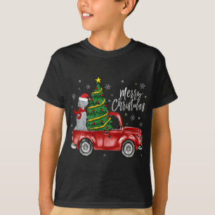 Leuke Weimaraner Hond Truck Merry Christmas Hond L T-shirt