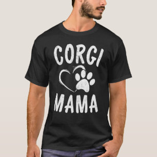 Leuke Welsh Corgi Mama Huisdier Kleding Hond Moede T-shirt