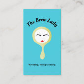 Leuke Wenkbrauwen Threading Brow Bar Visitekaartje (Voorkant)