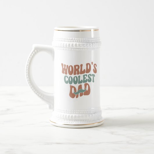 Leuke werelds coolste Vader woordkunst Bierpul (Links)