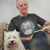 Leuke West Highland Witte Terrier Retro Stijl T-shirt
