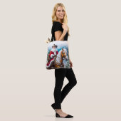 Leuke Westerne kerstman Tote Bag (Op model)