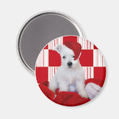 Leuke Westie Pup Kerstmis Koelkast Magnet (Voorkant / Achterkant)