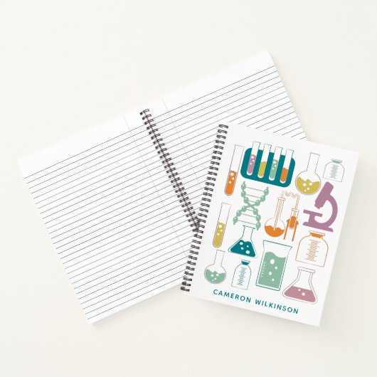 Leuke wetenschap Chemie Laboratorium Kunstwerk Naa Notitieboek (Binnen)
