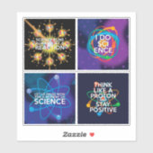 Leuke wetenschap citaat sticker set (Vel)