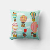 Leuke Whimsical Bird Illustratie voor kinderen Kussen (Voorkant)