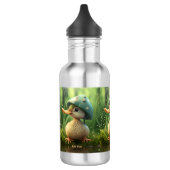 Leuke Whimsical Duck Mushroom Pet Gepersonaliseerd Waterfles (Links)