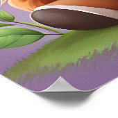 Leuke Whimsical Fantasy Schotse Hoogland Koe AI Poster (Hoek)