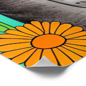 Leuke Whimsical Folk Art Kat en Kitten Quote Poster (Hoek)