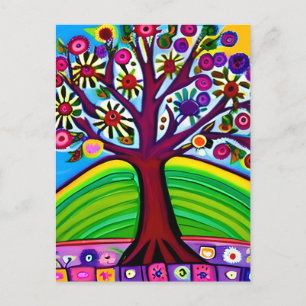 Leuke Whimsical Kunst   AI Gegenereerde Kunst Briefkaart
