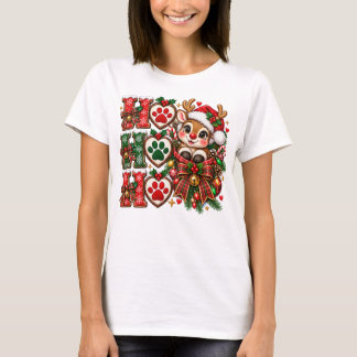 LEUKE WHIMSISE FEestartse KERSTMIJS T-shirt
