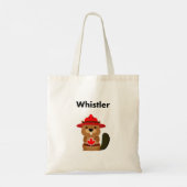 Leuke Whistler Canada Bever met Maple Leaf Tote Bag (Achterkant)