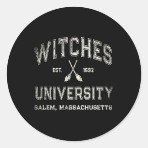 Leuke Wiccan HEKSEN UNIVERSITEIT Salem Massachuset Ronde Sticker
