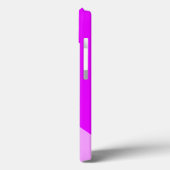 Leuke Wide Tropical Roze Wit Slant Racing Stripes Case-Mate iPhone Case (Achterkant / Links)