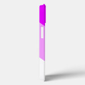 Leuke Wide Tropical Roze Wit Slant Racing Stripes Case-Mate iPhone Case (Achterkant / Rechts)