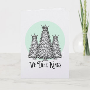 Leuke Wij Drie Koningen Pun Kerstboom kaart
