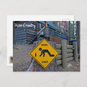 Leuke wijnland wijnliefhebber Xing ansichtkaart! Briefkaart (Voorkant / Achterkant)