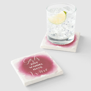 Leuke wijnliefhebber Quote Elegant Bourgondië Stenen Onderzetter