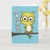 Leuke Wijsheid Uil Kaart (Gele Bloem)