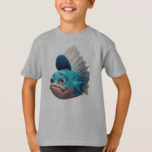Leuke Wild Fish Hair Art T-shirt (Voorkant)