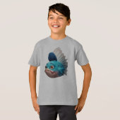 Leuke Wild Fish Hair Art T-shirt (Voorkant volledig)