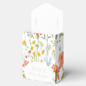 Leuke wilde bloemen Baby shower Bedankdoosjes (Geopend)