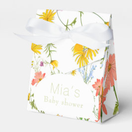 Leuke wilde bloemen Baby shower Bedankdoosjes