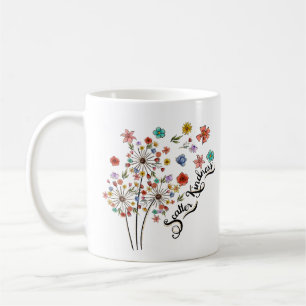 Leuke Wildflower Bloemen Waterverf Mok