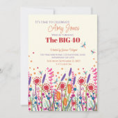 Leuke Wildflower gepersonaliseerde libel verjaarda Kaart (Voorkant)