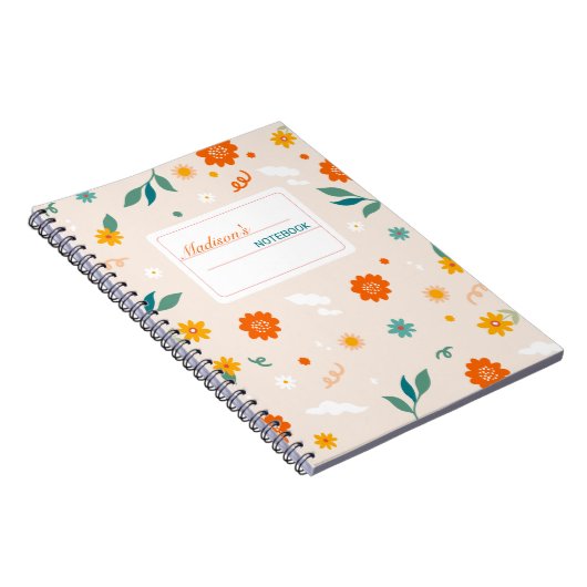 Leuke Wildflower Notitieboek (Rechterzijde)