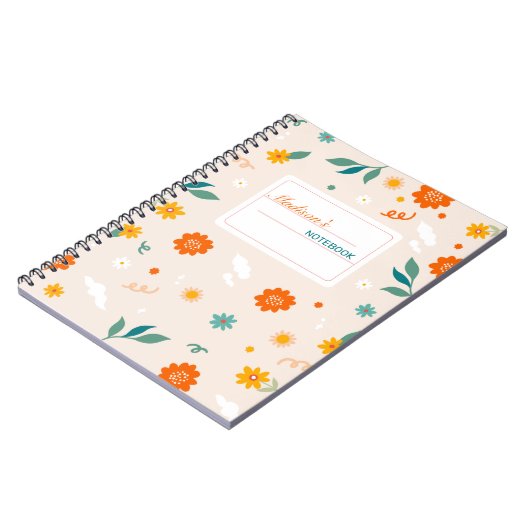 Leuke Wildflower Notitieboek (Linkerzijde)