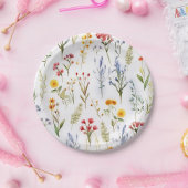 Leuke Wildflower Waterverf Botanisch Papieren Bordje