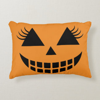 Leuke Wimper Pompengesicht Halloween Accent Kussen
