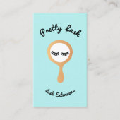 Leuke wimpers extensie spiegel visitekaartje (Voorkant)