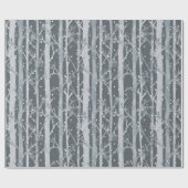 Leuke Winter Bos Kerstmis Cadeaupapier (Vlak)