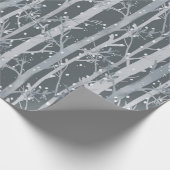 Leuke Winter Bos Kerstmis Cadeaupapier (Hoek)
