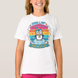 Leuke winter grafische tee voor kinderen t-shirt