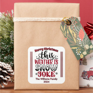 Leuke winter Kerst sticker