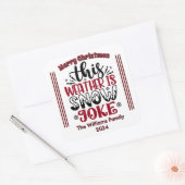 Leuke winter Kerst sticker (Envelop)