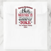 Leuke winter Kerst sticker (Tas)