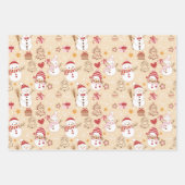 Leuke winter/Kerstmis Inpakpapier Vel (Voorkant 3)