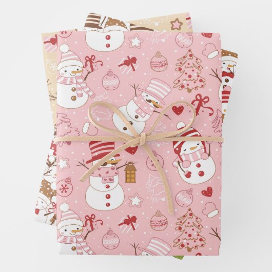 Leuke winter/Kerstmis Inpakpapier Vel (In situ)