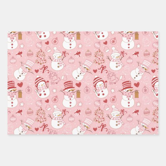 Leuke winter/Kerstmis Inpakpapier Vel (Voorkant)