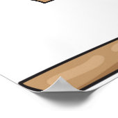 Leuke Winter Sledding Boy Schattige Sneeuwavontuur Poster (Hoek)