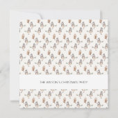 Leuke Winter Sparrow Illustratie Waterverf Art Kaart (Achterkant)