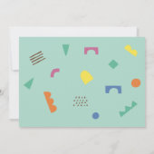 Leuke Winter Wonderland Kids Verjaardagsfeest Uitn Kaart (Achterkant)