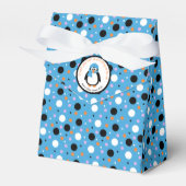 Leuke Winterpinguïn Baby shower Favor Box Bedankdoosjes (Voorkant Zijde)