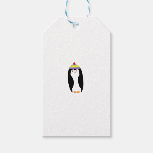 LEUKE WINTERPINGUÏN CADEAULABEL (Voorkant)
