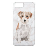 Leuke Wired-Haired Jack Russel Terrier waterverven Case-Mate iPhone Case (Achterkant)